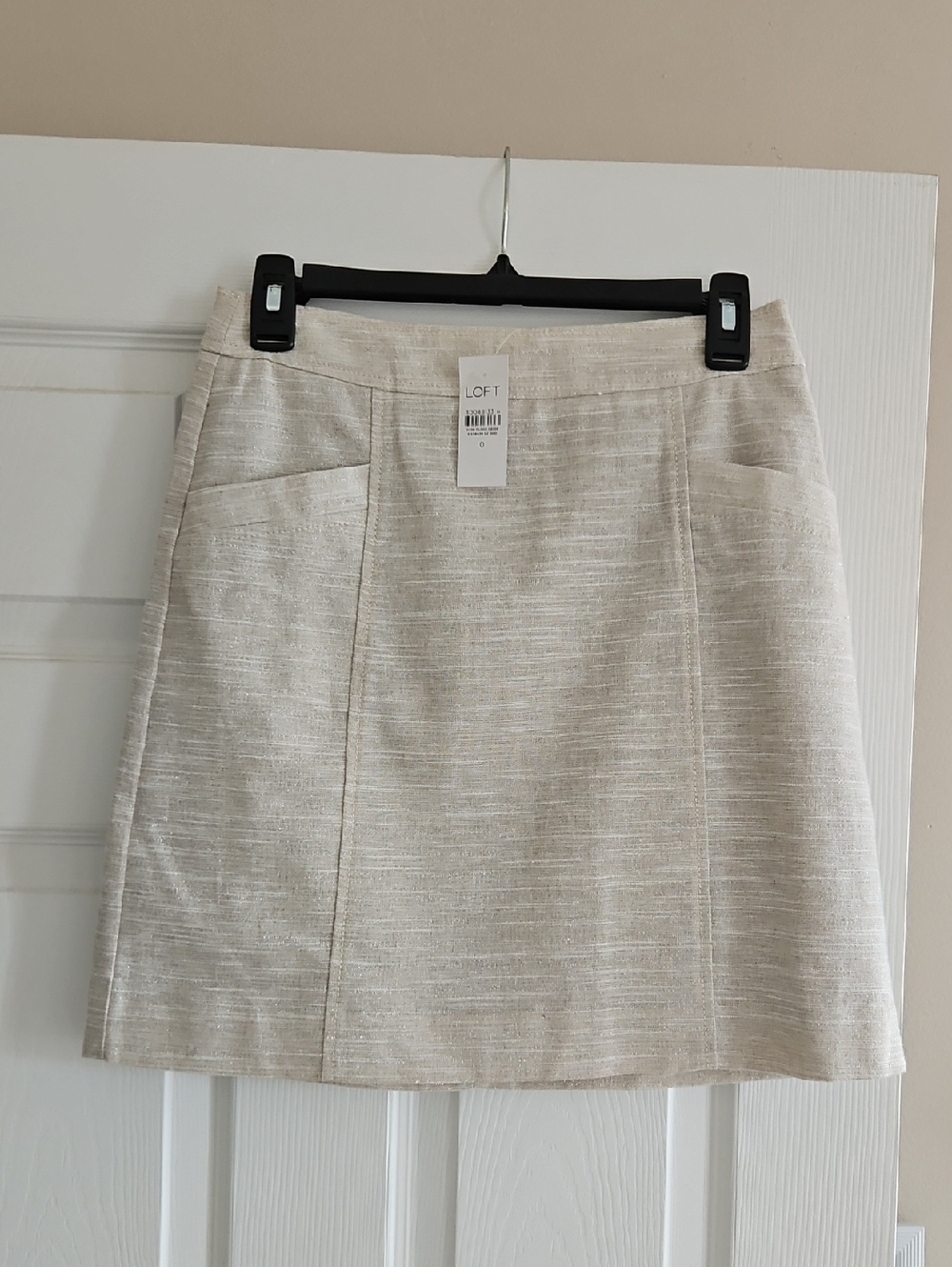 NWT LOFT Cream Skirt